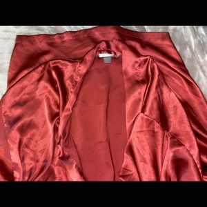 Brick red silky Victoria Secret Robe